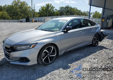 2021 Honda Accord Sport из США, поврежденный, VIN 1HGCV1F30MA016528